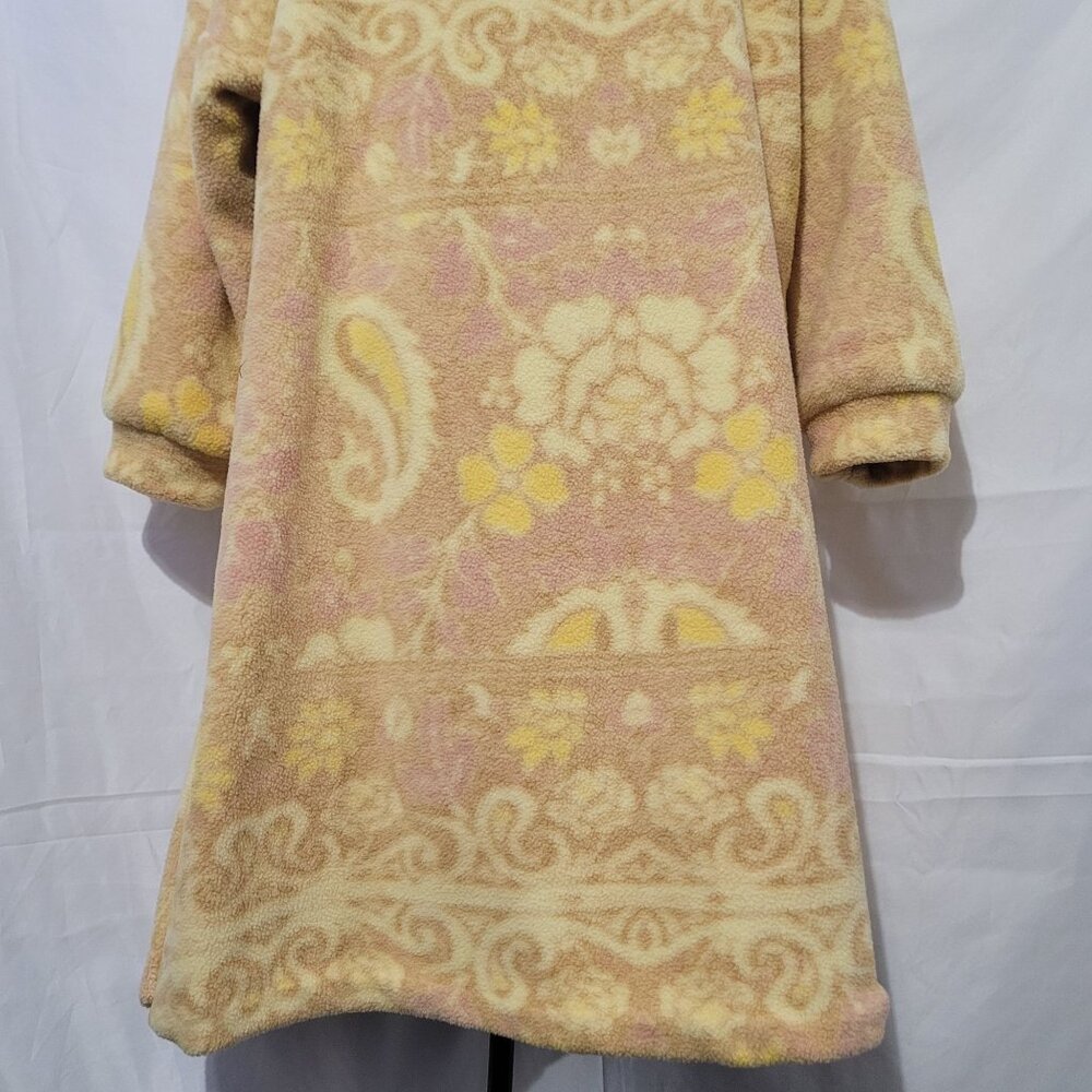 Free People Cozy Hooded Printed Blanket Coat Size S - Picture 4 of 15